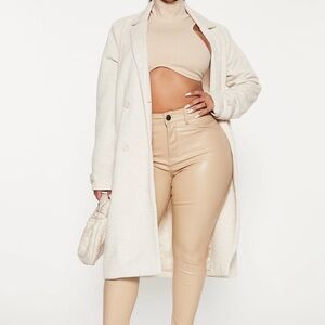 Cream trench coat